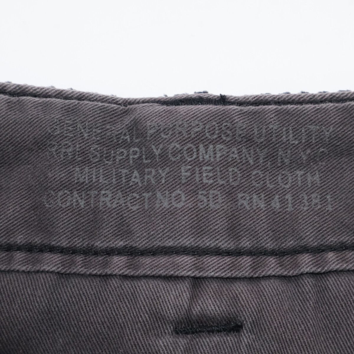 RRL ダブルアールエル 782804288001 ブラック コットン ボタンフライ
