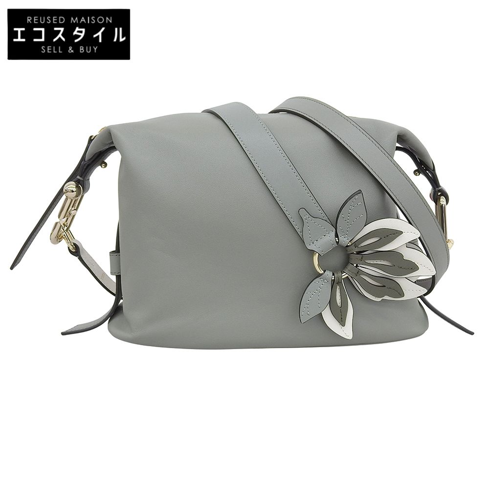 FURLA　フルラ　NUVOLA レザー 2wayバッグ ショルダーバッグ レディース グリーン
