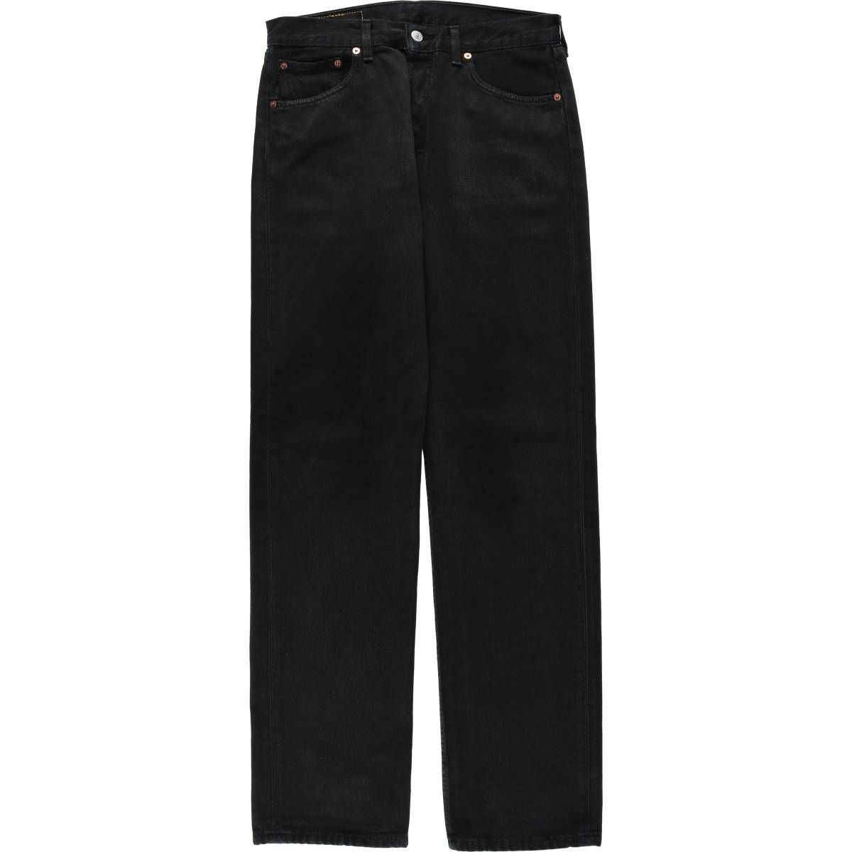 古着 00年代 リーバイス Levi's 0501-0165 ユーロモデル ブラックデニム ストレートデニムパンツ メンズw32相当/eaa636087