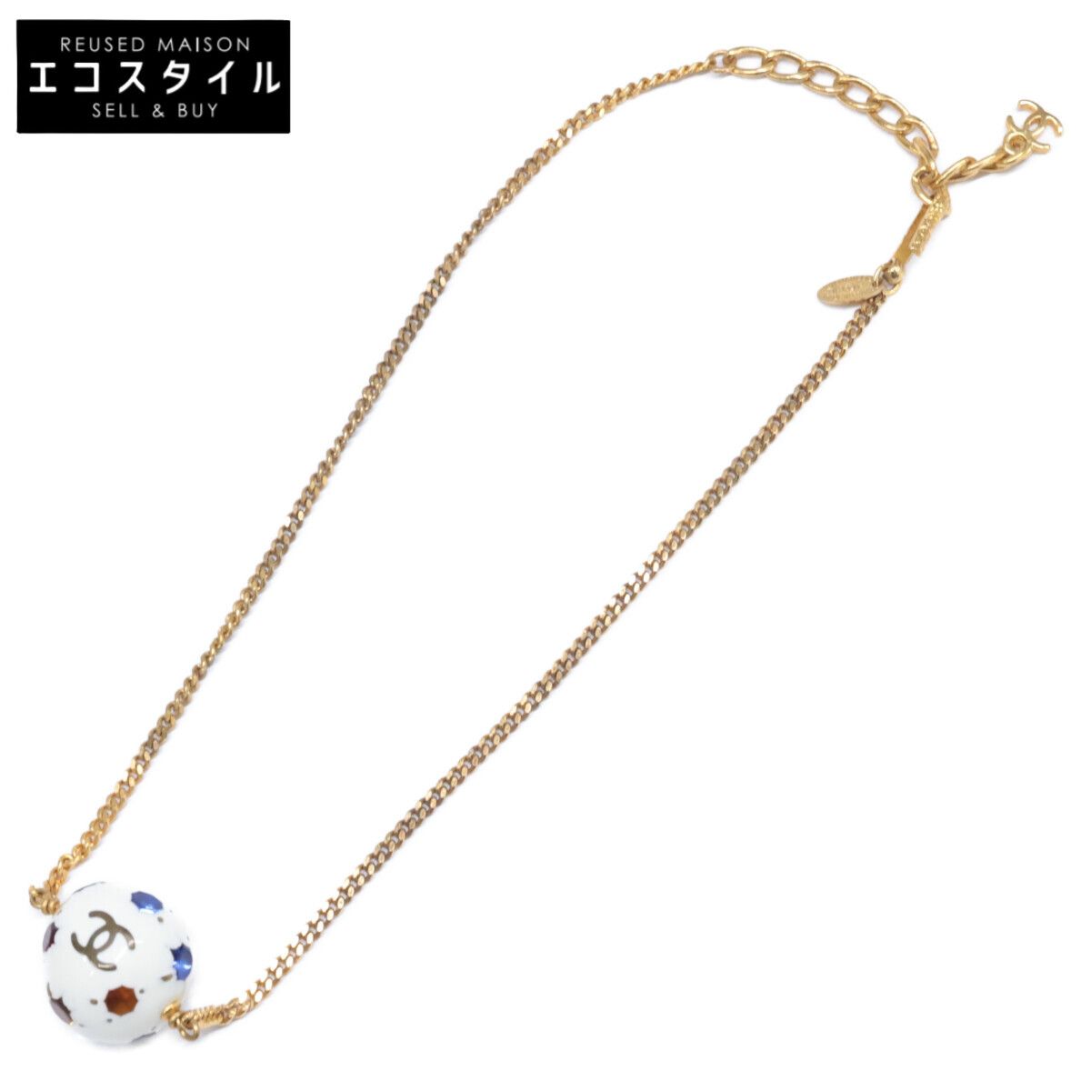 CHANEL シャネル 98P ココマーク サッカーボールモチーフ マルチストーン