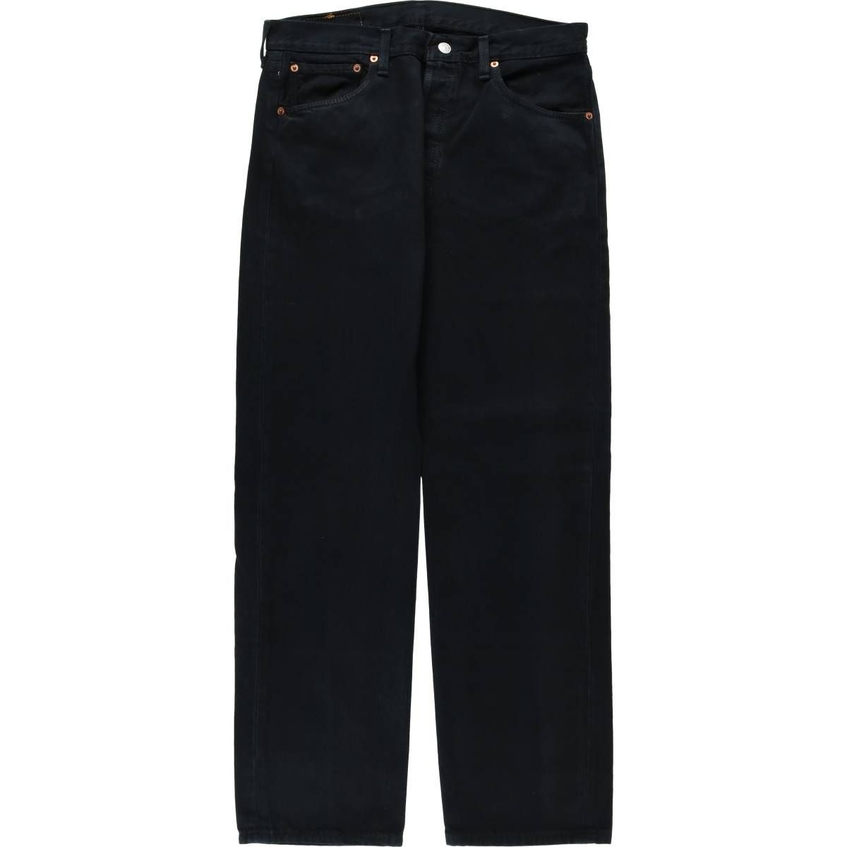 古着 00年代 リーバイス Levi's 00501-0165 ユーロモデル ブラックデニム ストレートデニムパンツ 英国製 メンズw33相当/eaa636091