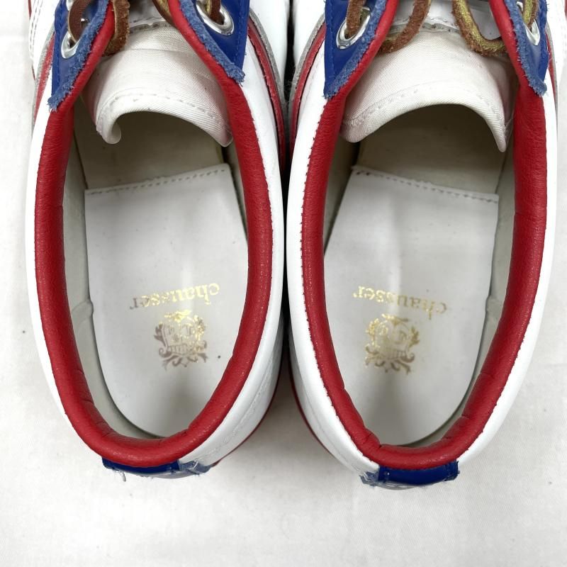 中古】chausser トリコロールレザースニーカー 44 Y-103 ショセ[17]