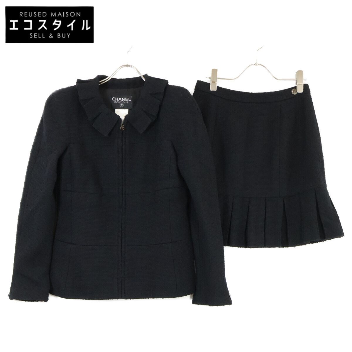 CHANEL シャネル 【美品】P09679V05945 97A ツイード ジャケット/スカート セットアップ 40