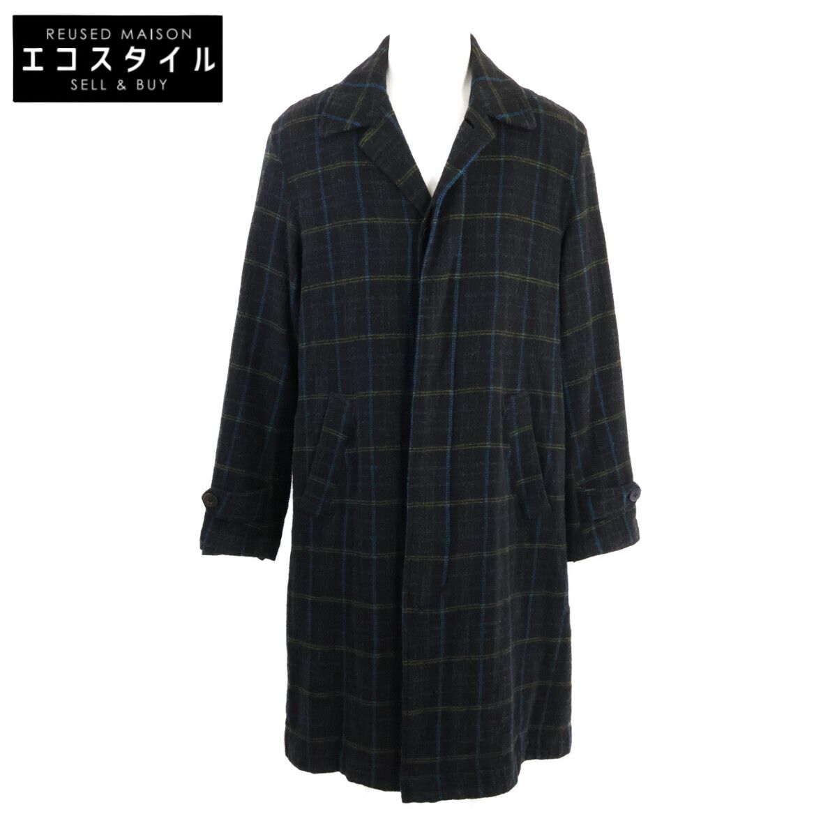 UNDERCOVER　アンダーカバー　UCZ4301-2 チェック 切替縮絨 ロング　2