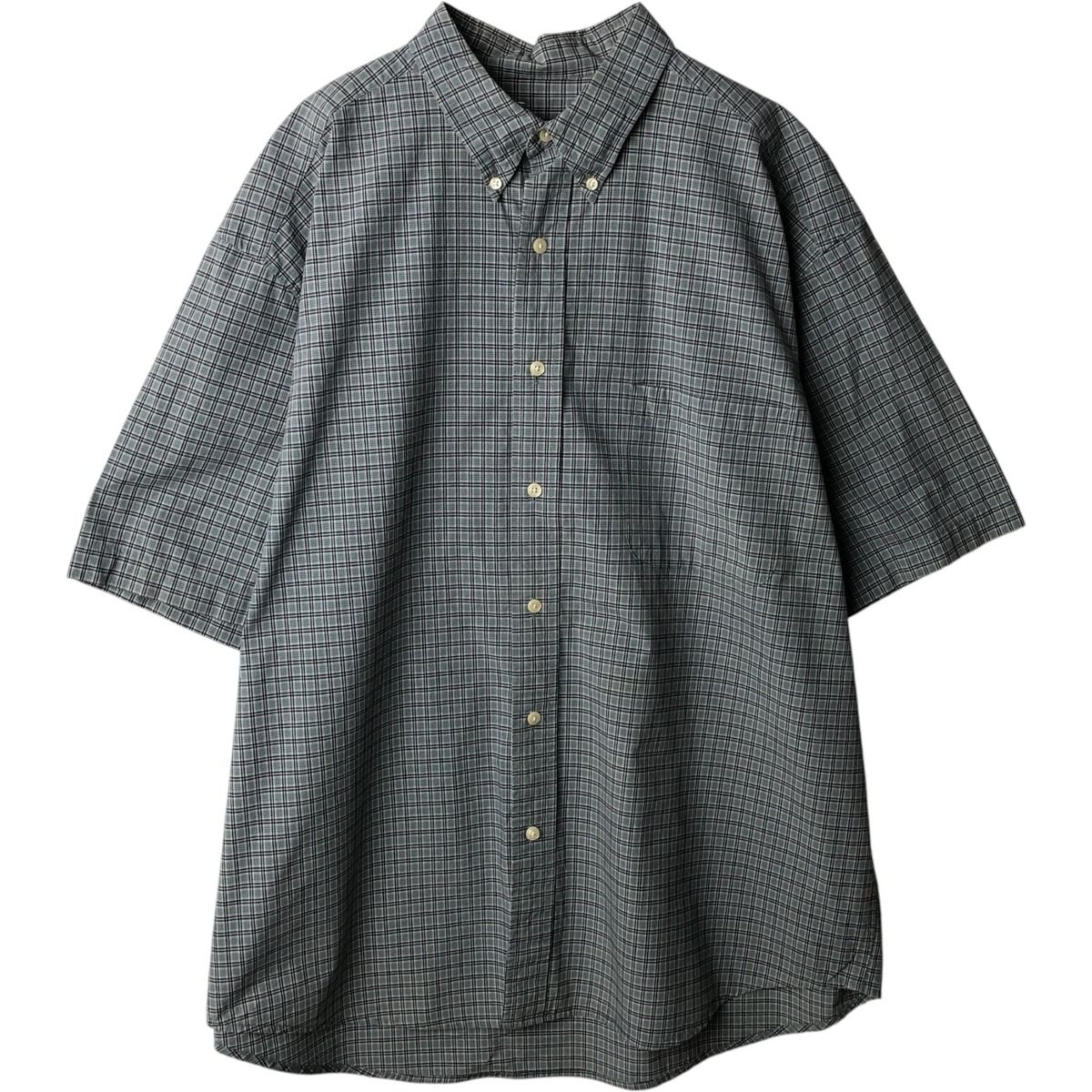 古着 エディーバウアー Eddie Bauer 半袖 ボタンダウン チェックシャツ メンズXL相当/eaa638178