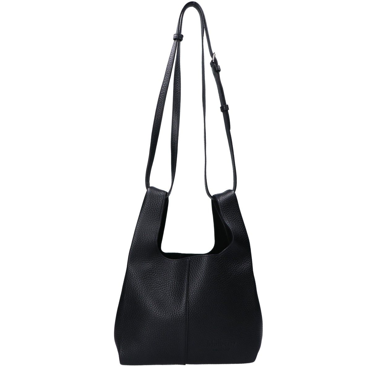 MULBERRY マルベリー 新品同様 Portobello Tote/ポートベロートート ヘビーグレインレザー エンボスロゴ 2WAYハンドバッグ MULBERRY マルベリー 新品同様 Portobello Tote/ポートベロートート