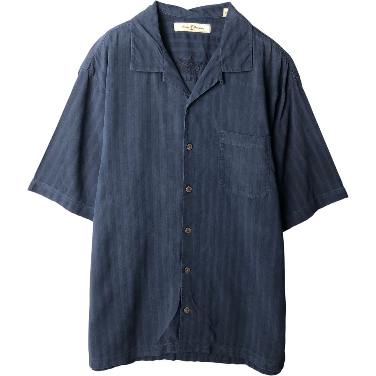 古着 トミーバハマ Tommy Bahama 半袖 オープンカラー シルクシャツ ボックスシャツ メンズM相当/eaa637703