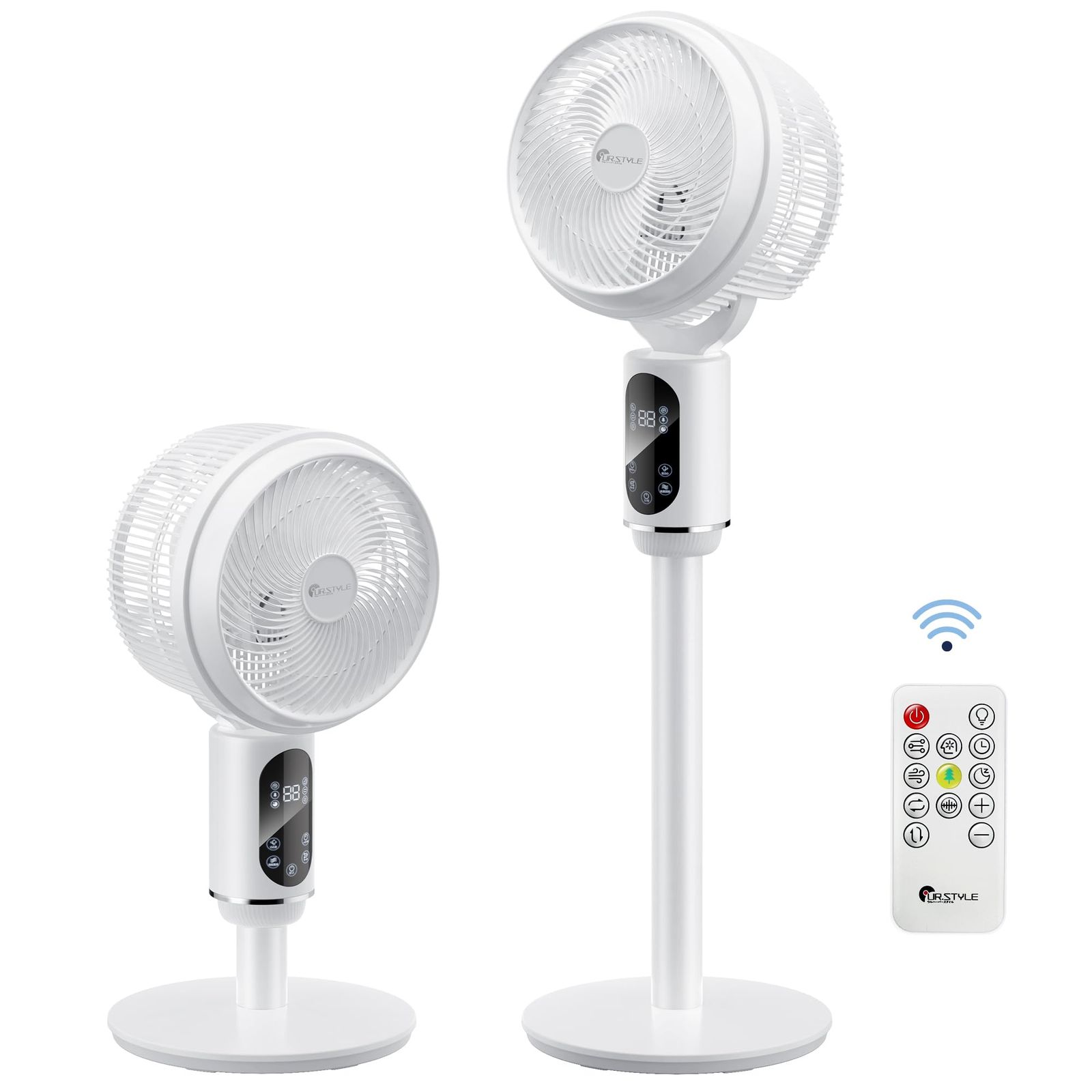 ☆新品☆サーキュレーター 静音 dcモーター【360度首振り&節電対策】 扇風機 風量3段階調節 リモコン付き さーきゅれーたー せんぷうき 省エネ タイマー付き 高さ調整可能 パワフル送風 暑さ対策 冷暖房 換気/空気循環/部屋干し 梅雨 dd098044
