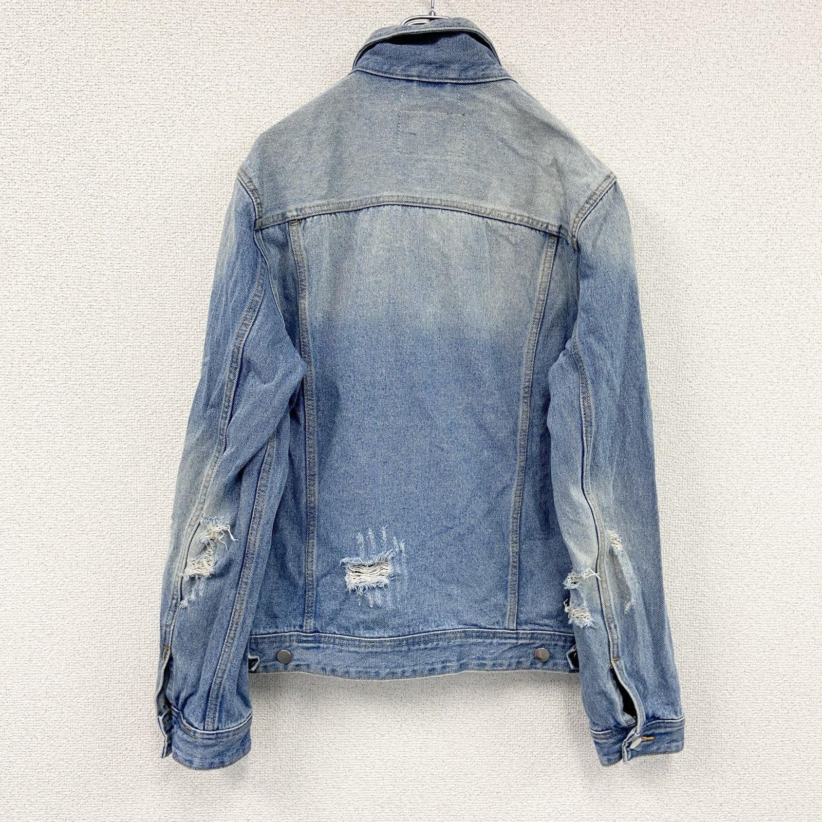 GUESS ゲス デニムジャケット/Gジャン ダメージ加工 インディゴ M 