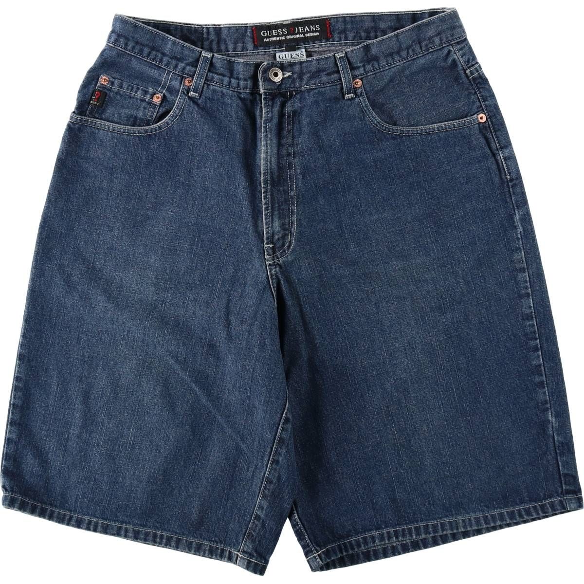 古着 90年代 ゲス Guess JEANS デニムショーツ ハーフパンツ ジョーツ USA製 メンズw34相当 ヴィンテージ/eaa637091