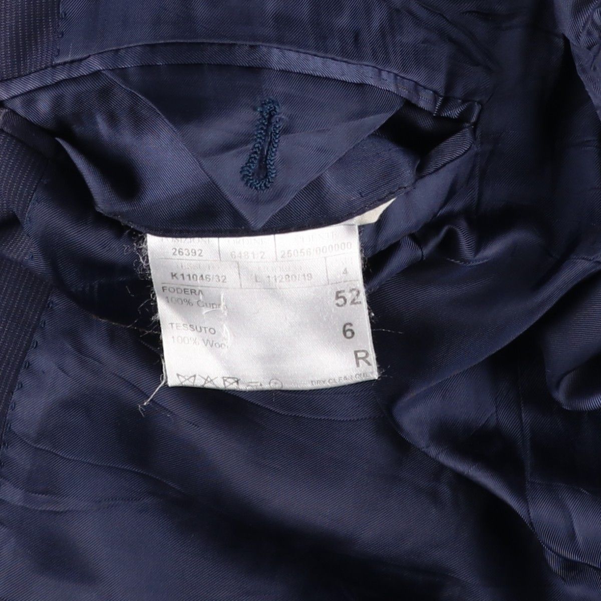 古着 CANALI ウールテーラードジャケット イタリア製 メンズL相当