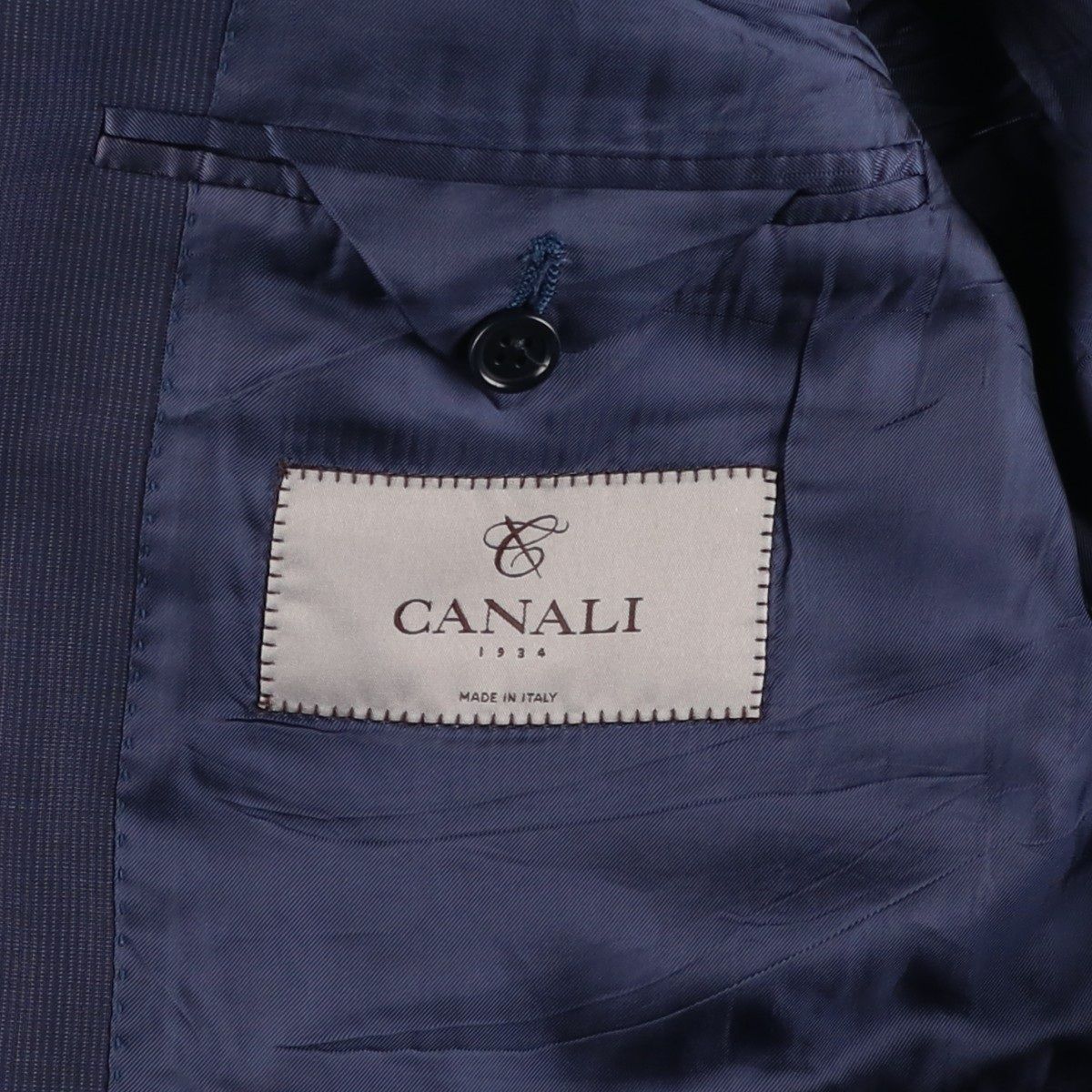 古着 CANALI ウールテーラードジャケット イタリア製 メンズL相当