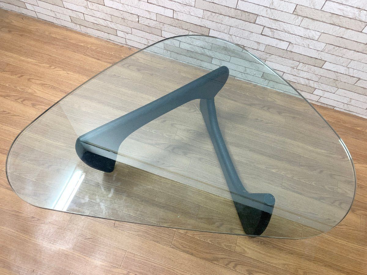◇IDC大塚家具 イサムノグチ リプロダクト品 コーヒーテーブル ガラス