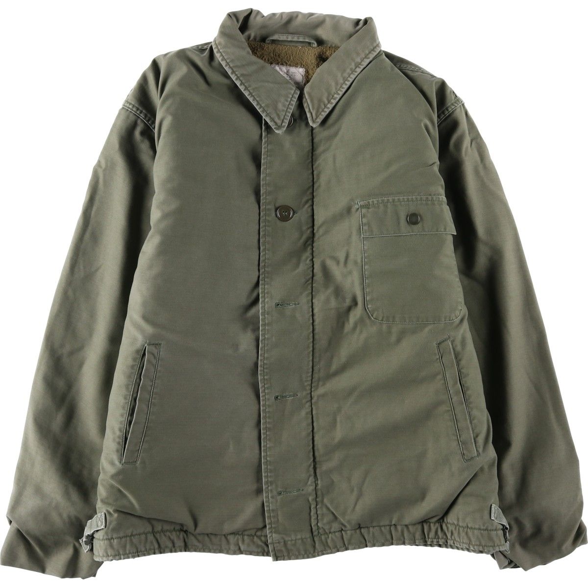 古着 米軍実品 A-2 ミリタリー デッキジャケット LARGE(46-48) メンズL相当 ヴィンテージ/evb034426
