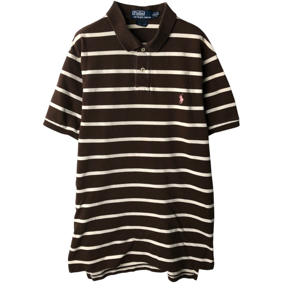 古着 ラルフローレン Ralph Lauren POLO by Ralph Lauren CUSTOM FIT 半袖 ボーダー ポロシャツ メンズXL相当/eaa635251