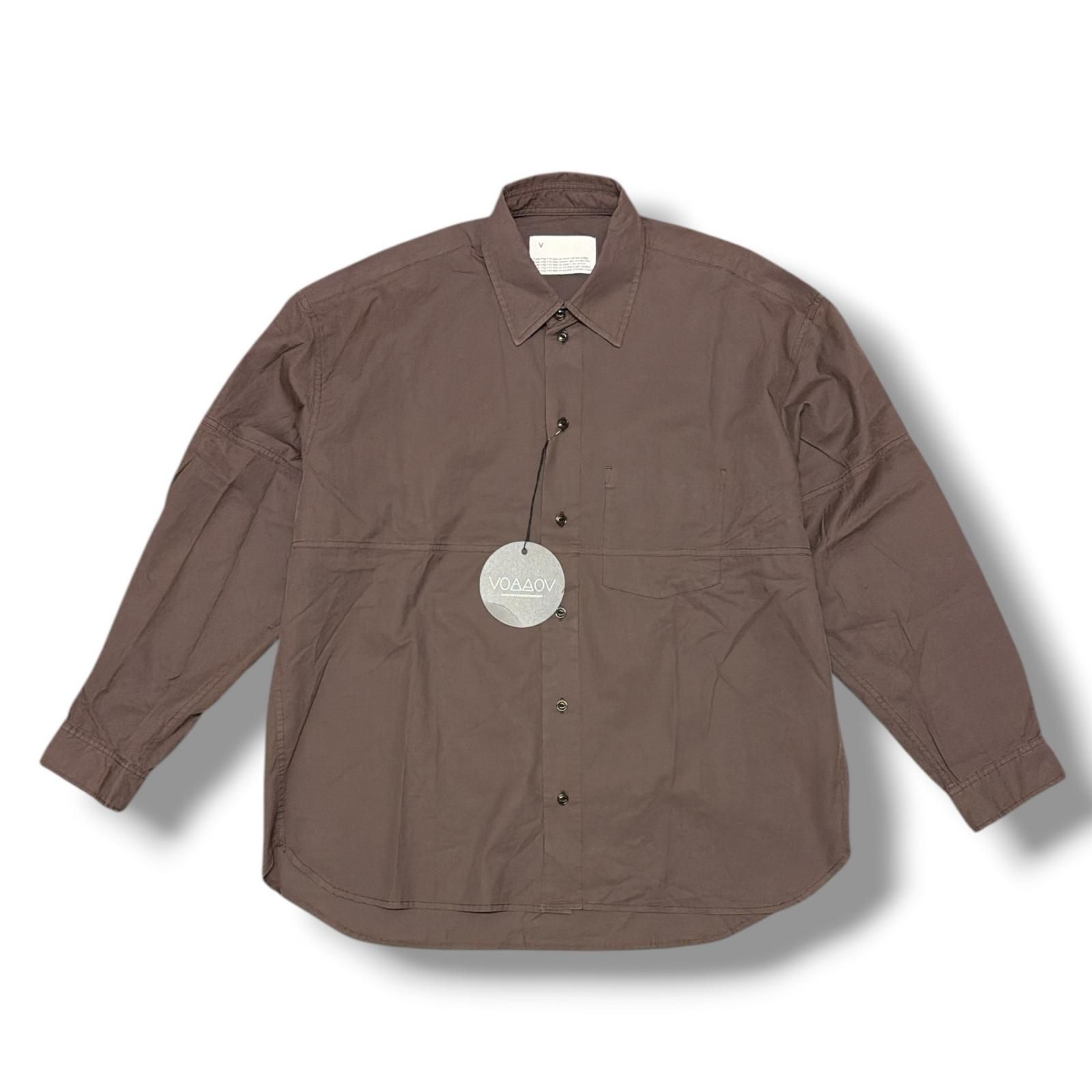 参考上代27280円 未使用 VOAAOV TWILL Long Sleeve Shirt ツイルロング 