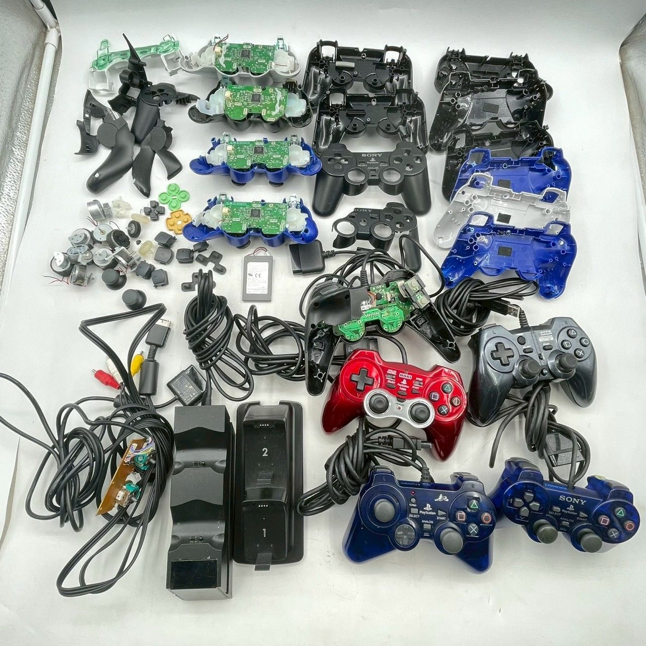 プレステコントローラーその他 まとめ売り ジャンク品 PlayStation プレステ用 コントローラー パーツ取り ジャンク品◇120