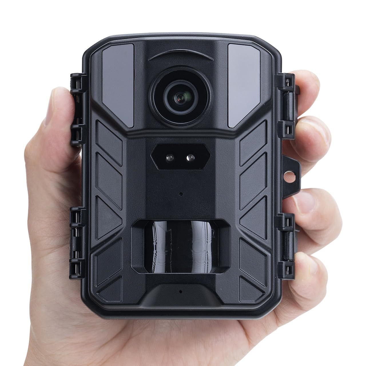 サンワダイレクト 防犯カメラ トレイルカメラ 4K 電池式 屋外 IP65防水防塵 赤外線 暗視カメラ 動体検知 小型 400-CAM107so