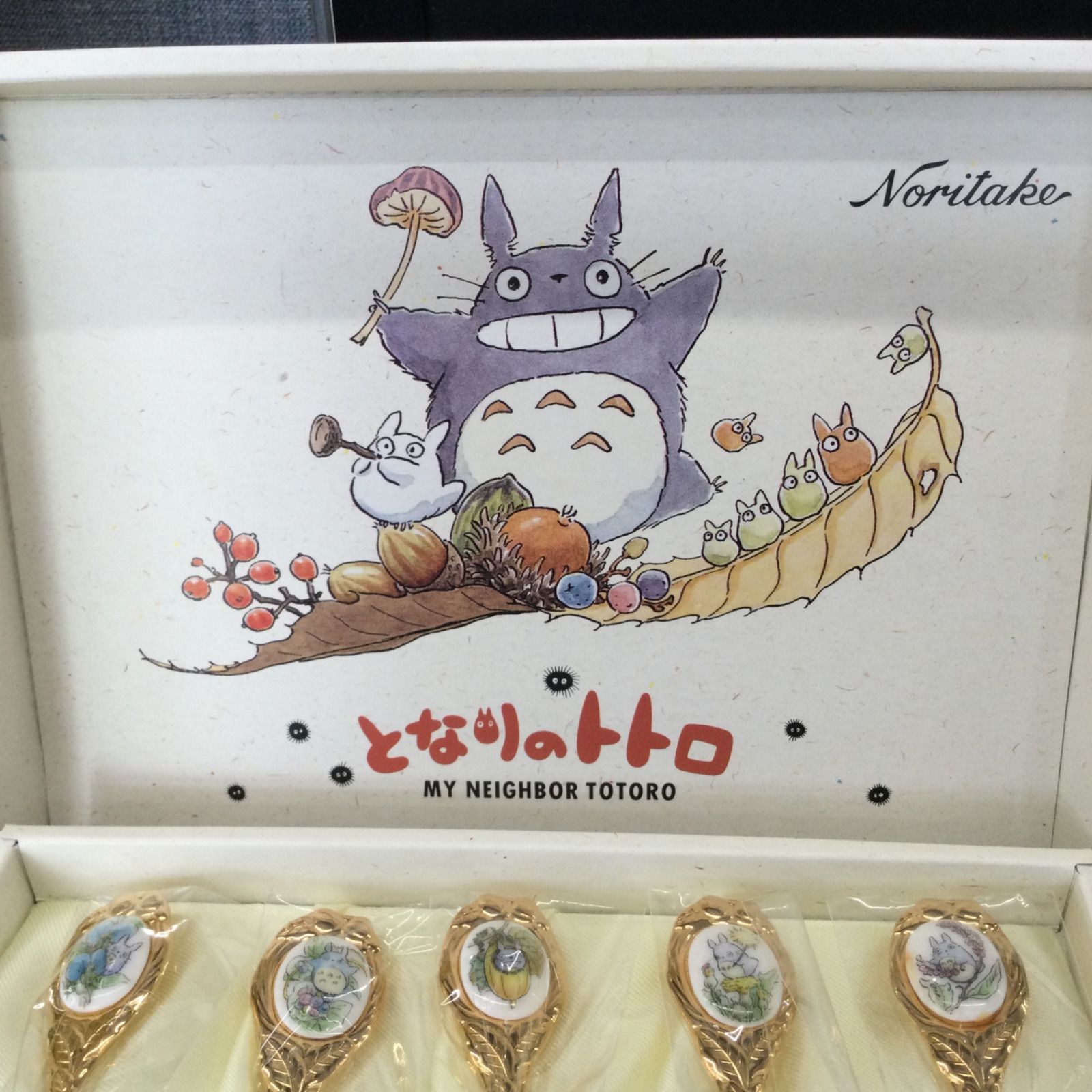 新品 ジブリ となりのトトロ カトラリーセット スプーン ノリタケ 未使用品 Noritake ノリタケ スタジオジブリ となりのトトロ