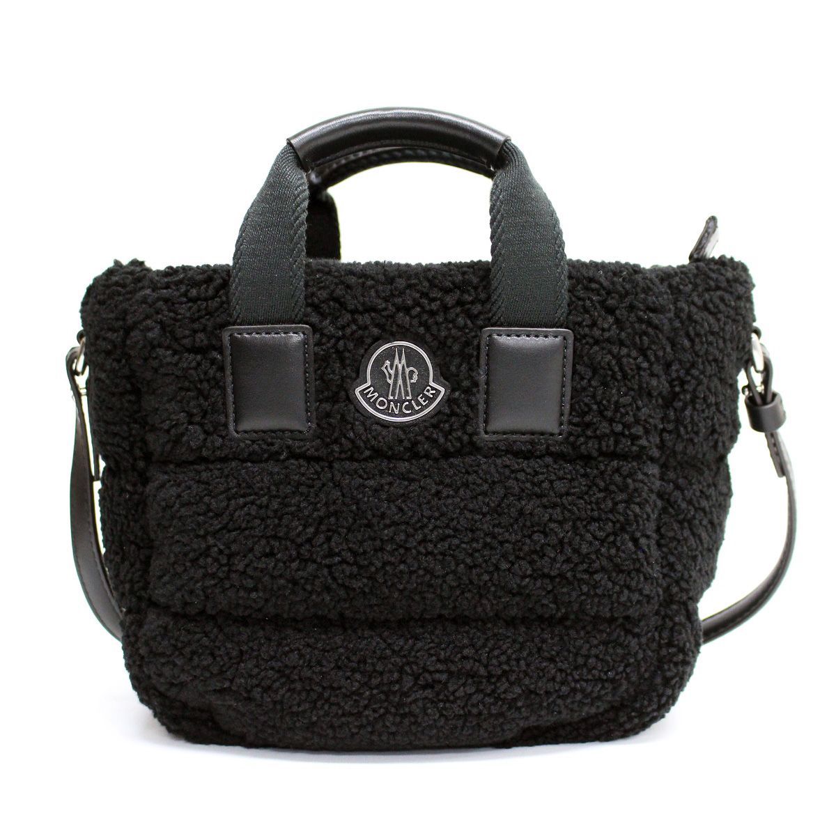 10 MONCLER モンクレール 5L00009 M3189 MICRO CARADOC ブラック トートバッグ ショルダーバッグ