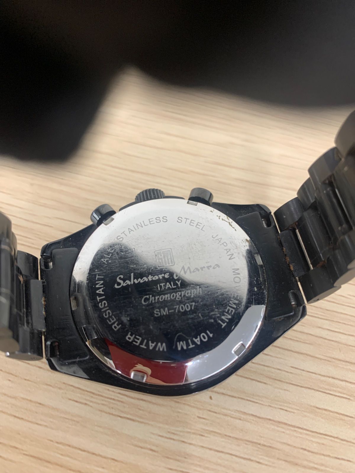 不動品】腕時計 クロノグラフ Salvatore Marra サルバトーレマーラ 