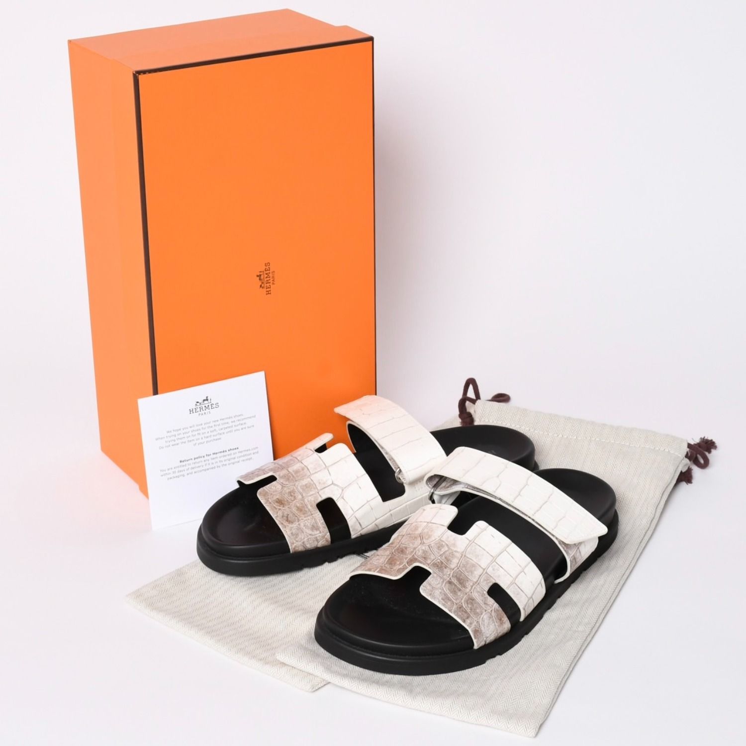 新品未使用 HERMES エルメス Chypre シプレ サンダル ヒマラヤニロティカス マット仕上げ 参考価格1199000円 中古 4a002114