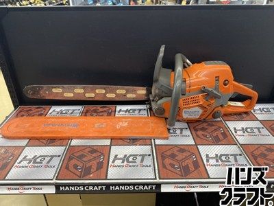 ■【中古】Husqvarna ハスクバーナ 560XPG チェンソー チェーンソー ※ガイドバー詳細不明 チェーンなし【ハンズクラフト宮崎新名爪店】