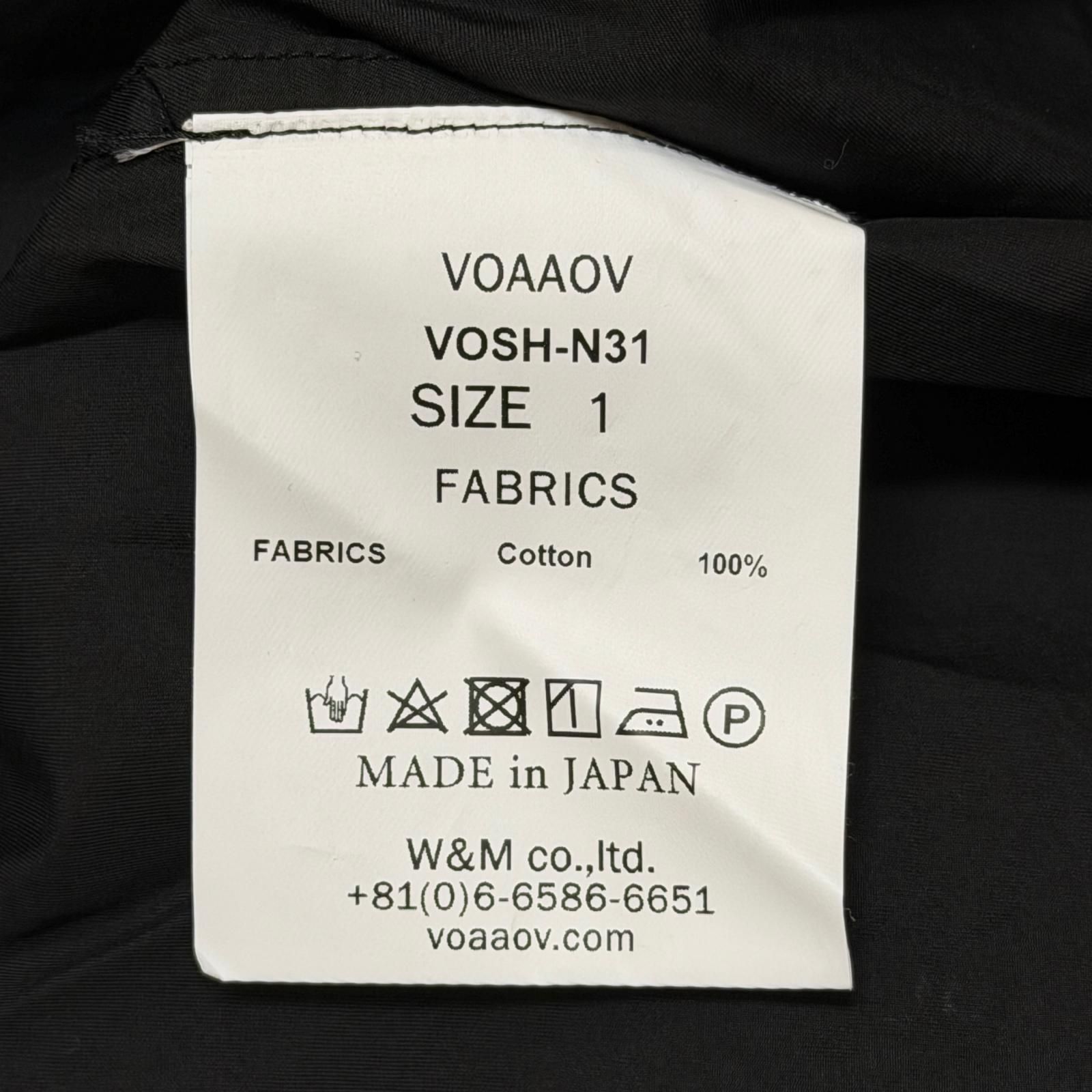 参考上代27280円 未使用 VOAAOV TWILL Long Sleeve Shirt ツイルロング