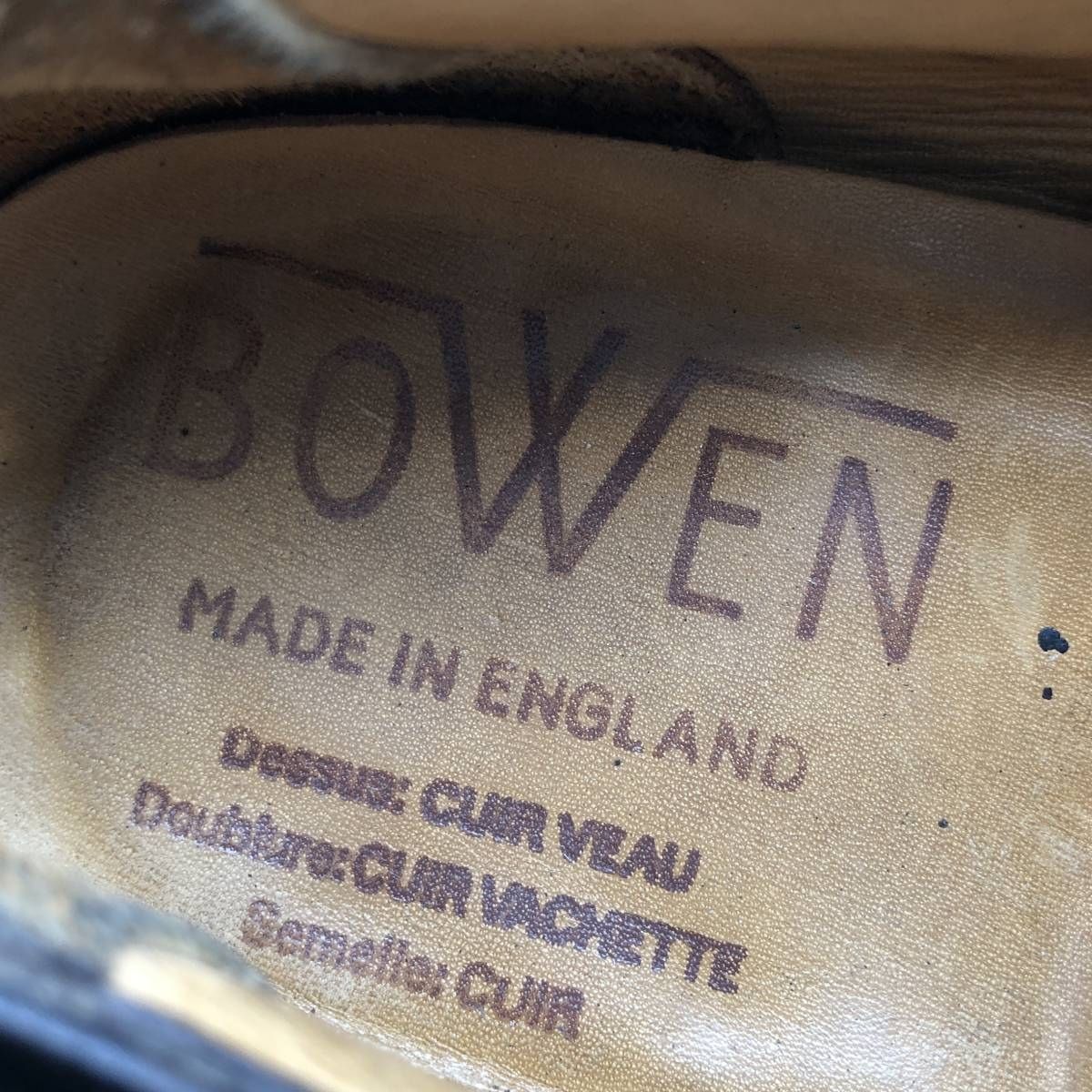 古着 BOWEN モンクストラップシューズ 英国製 10 メンズ28.5cm相当/saa015056