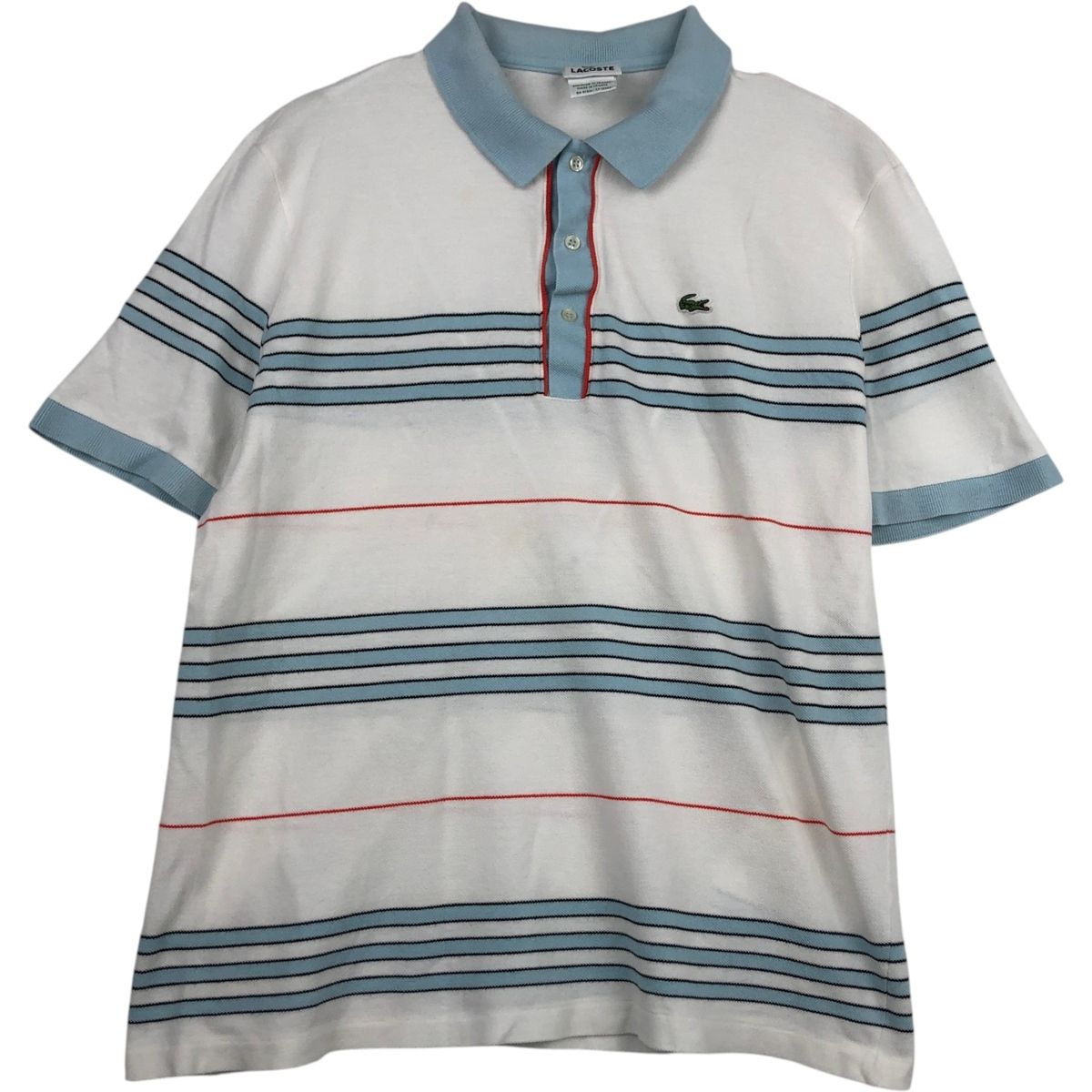 古着 90年代 ラコステ LACOSTE フランス企画 半袖 ポロシャツ フランス製 6 メンズM相当 ヴィンテージ/eaa635139