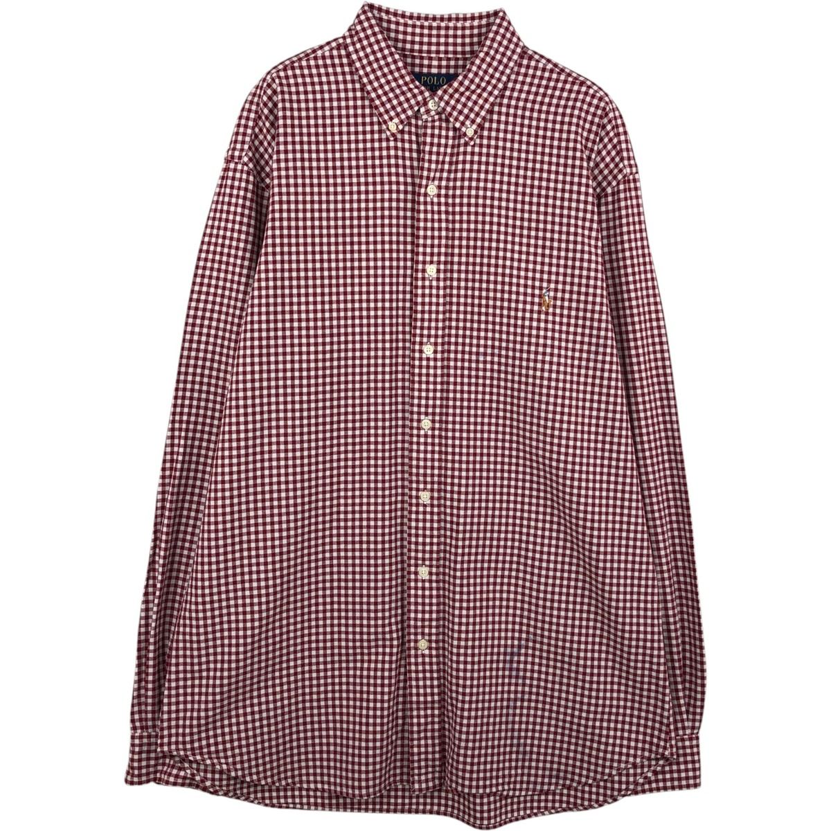 古着 ラルフローレン Ralph Lauren POLO RALPH LAUREN ギンガムチェック 長袖 ボタンダウンチェックシャツ メンズXL相当/eaa634807