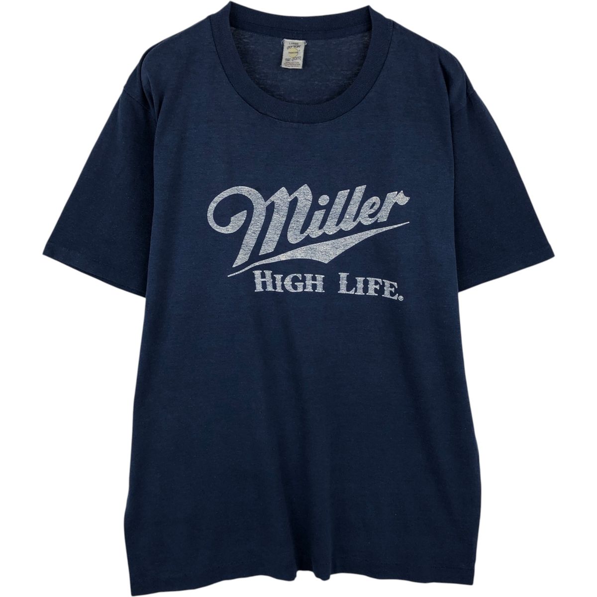古着 80年代 MEDALLION Miller High Life ミラー ハイライフ アドバタイジングTシャツ USA製 レディースL相当 ヴィンテージ/eaa635816