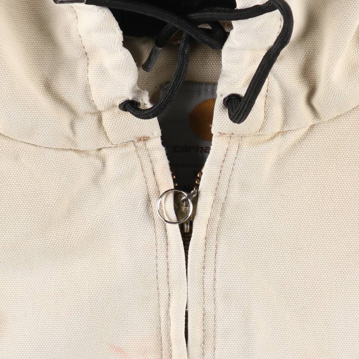 古着 カーハート Carhartt フード付き 中綿入り ダックベスト メンズXL 