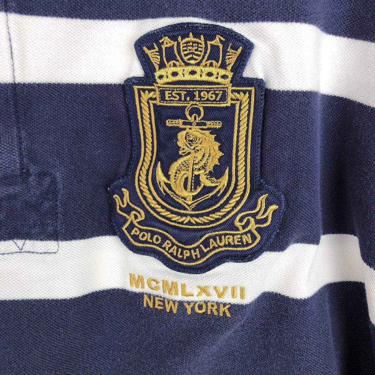 古着 ラルフローレン Ralph Lauren POLO by Ralph Lauren マルチボーダー 半袖 ボーダー ポロシャツ メンズXL相当/eaa635130 古着 ラルフローレン Ralph Lauren POLO by Ralph Lauren マルチ