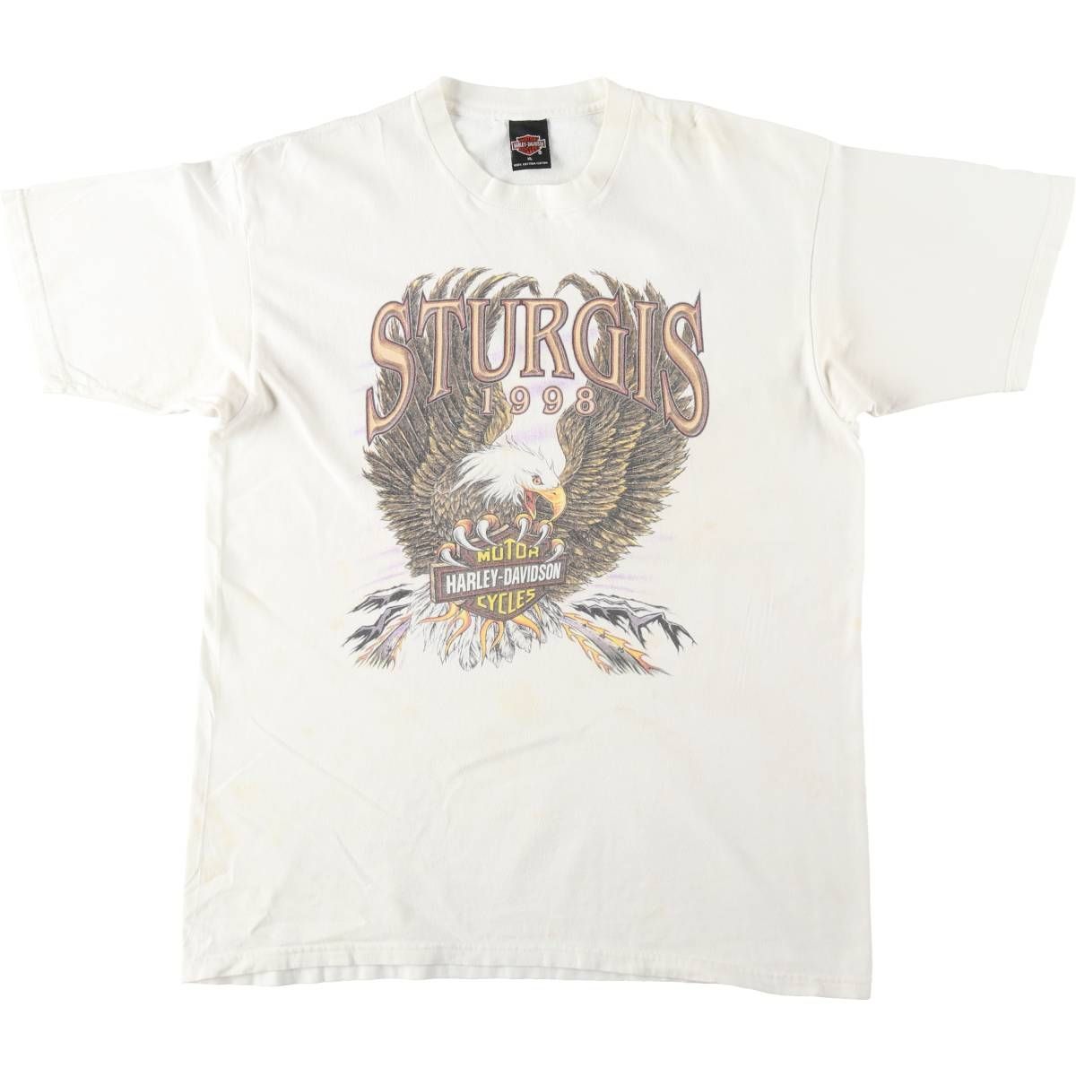 古着 90年代 ハーレーダビッドソン Harley-Davidson HOLOUBEK 鷲柄 イーグル柄 モーターサイクル バイクTシャツ USA製/eaa637073