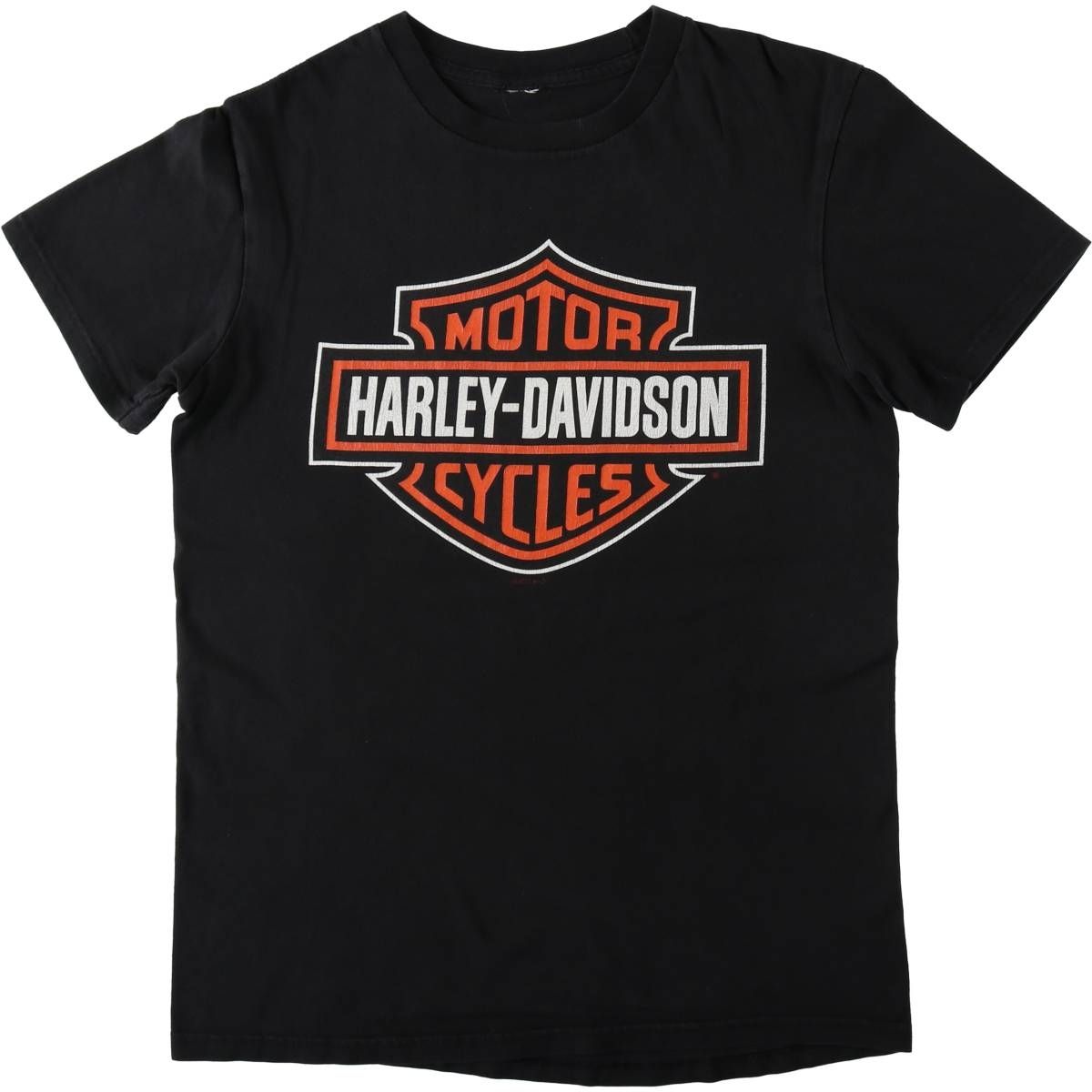 古着 Harley-Davidson ハーレーダビッドソン ファイヤーパターン モーターサイクル バイクTシャツ メンズS相当/eaa636235