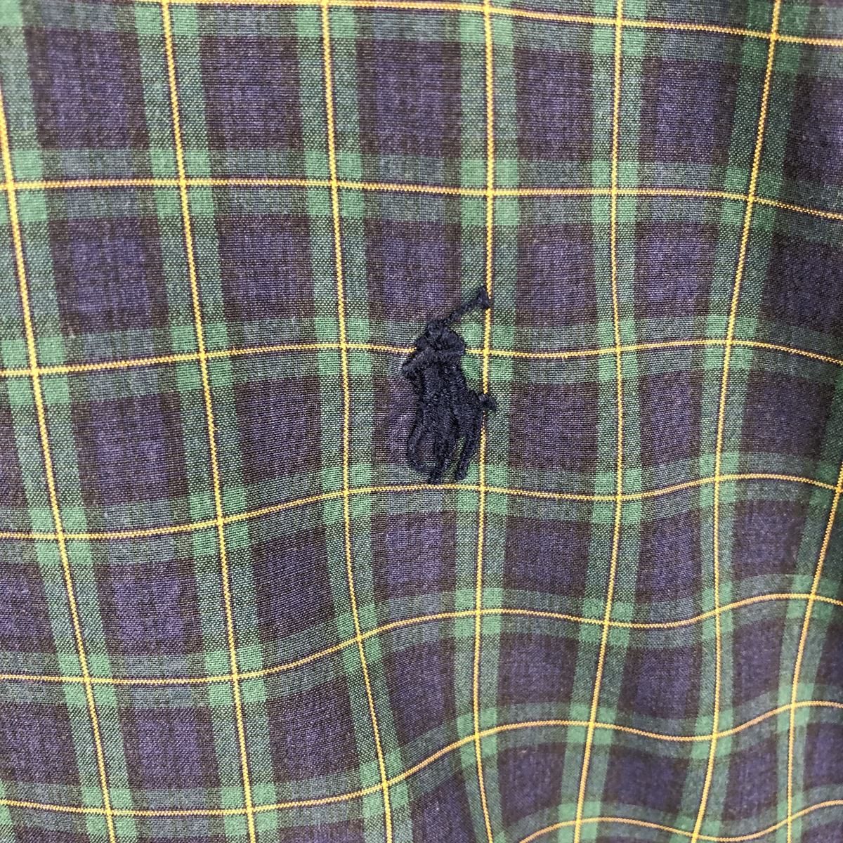 古着 ラルフローレン Ralph Lauren POLO by Ralph Lauren 長袖 ボタンダウンチェックシャツ メンズM相当/eaa634834｜その他