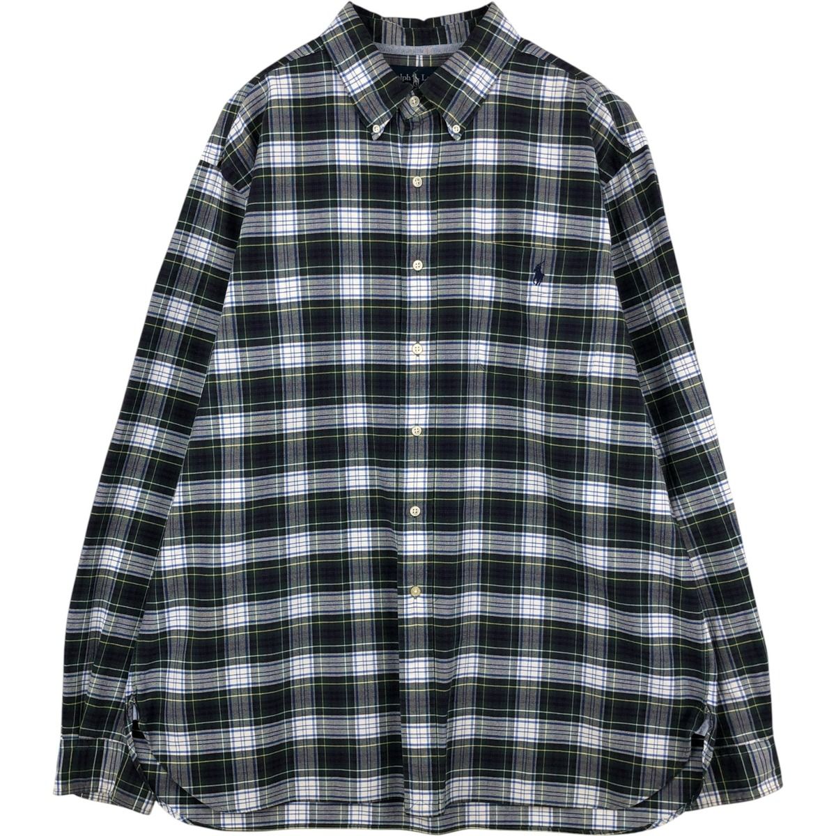 古着 ラルフローレン Ralph Lauren 長袖 ボタンダウンチェックシャツ メンズXL相当/eaa634842