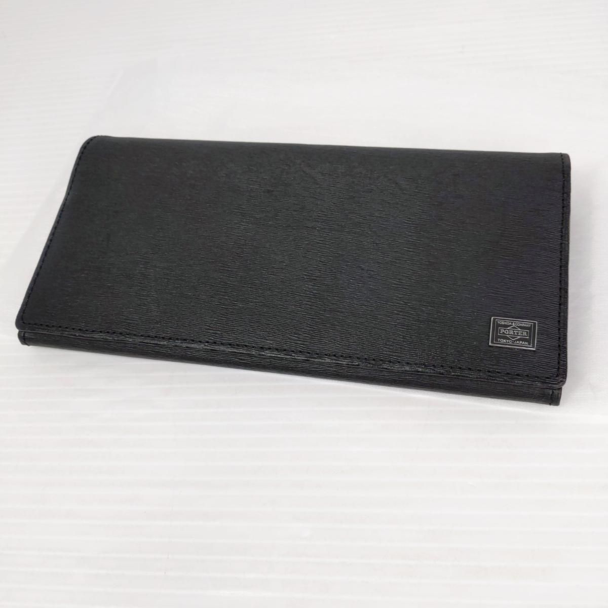 【中古品】PORTER ポーター 長財布 カレント 052-02201 ブラック〇YR-54904〇