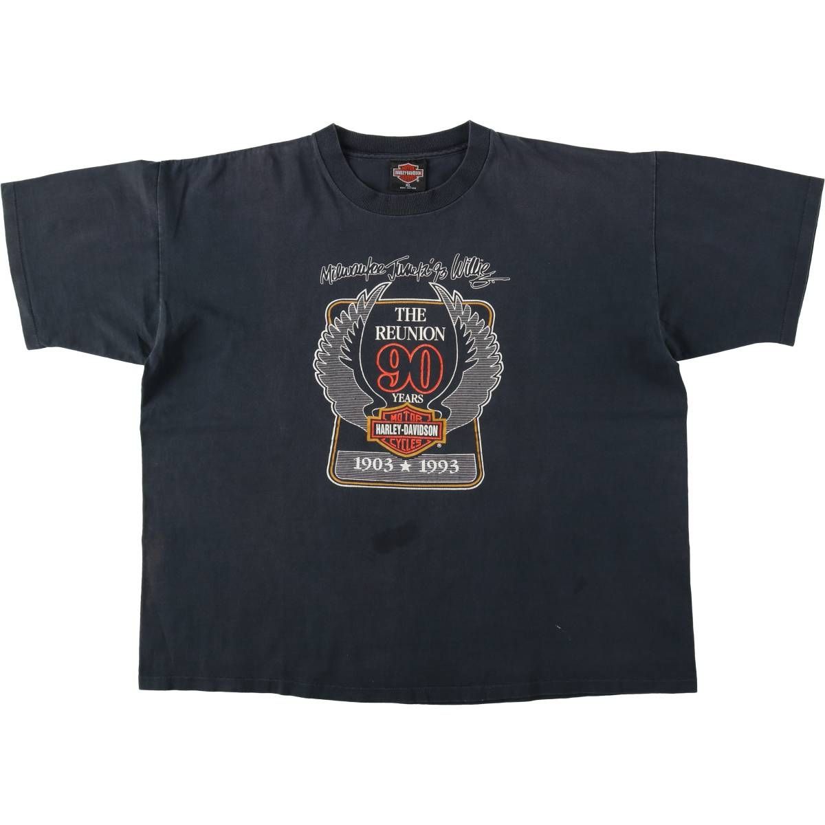 古着 90年代 ハーレーダビッドソン Harley-Davidson モーターサイクル バイクTシャツ USA製 メンズXL相当 ヴィンテージ/eaa637043