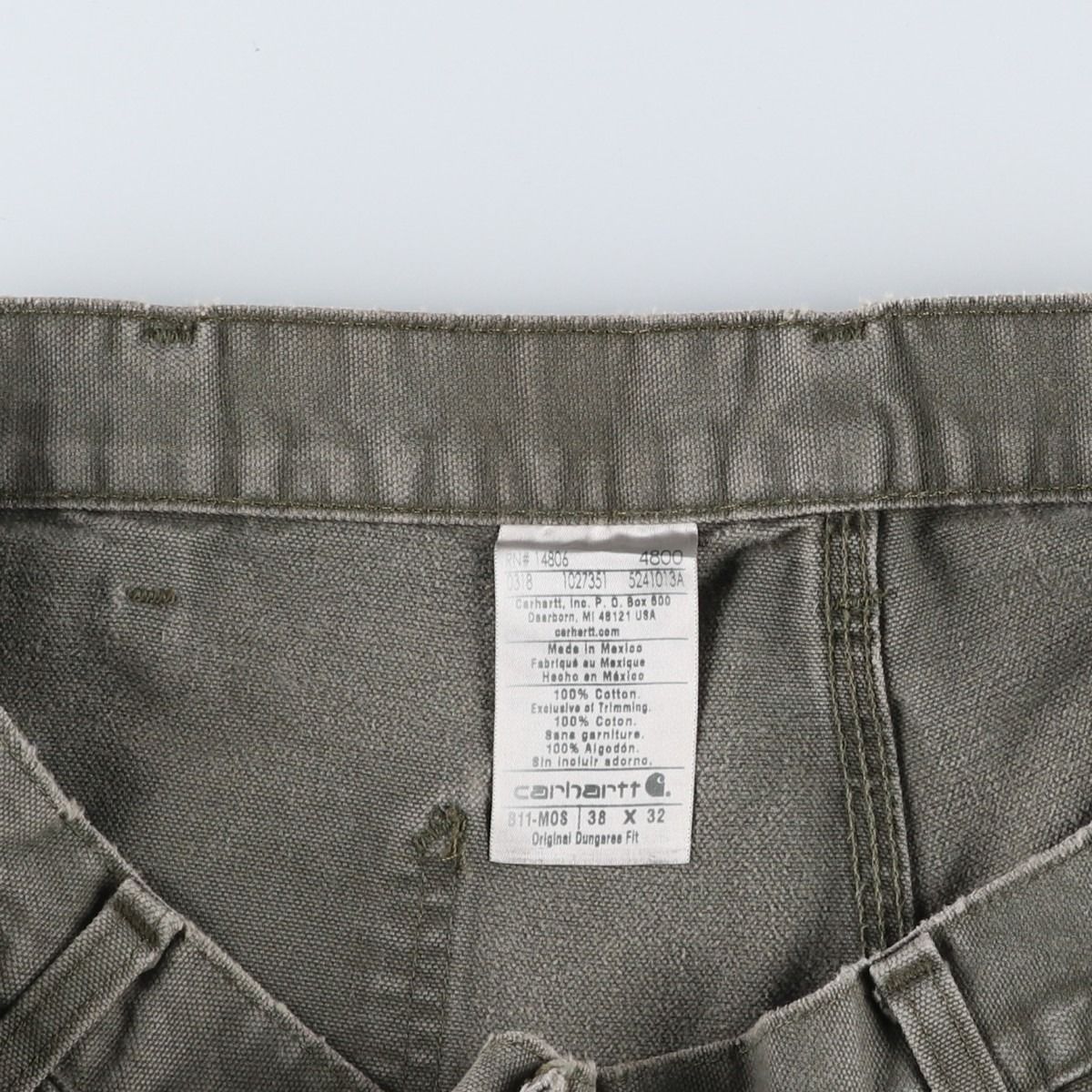 古着 カーハート Carhartt Original Dungaree Fit ダックペインターパンツ メンズw36相当/eaa635751