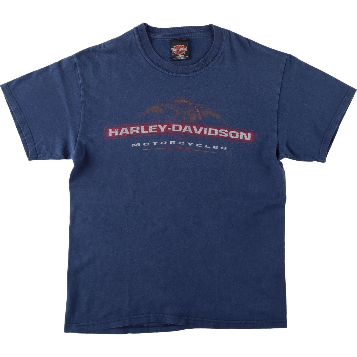 古着 ハーレーダビッドソン Harley-Davidson HANES BEEFY-T 鷲柄 イーグル柄 モーターサイクル バイクTシャツ USA製/eaa636903