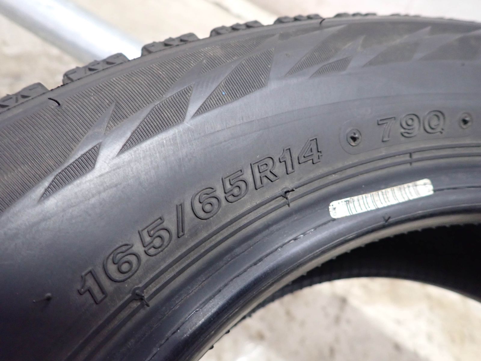 冬4本SET 会社宛 送料無料 165/65R14 79Q ブリヂストン ブリザック 