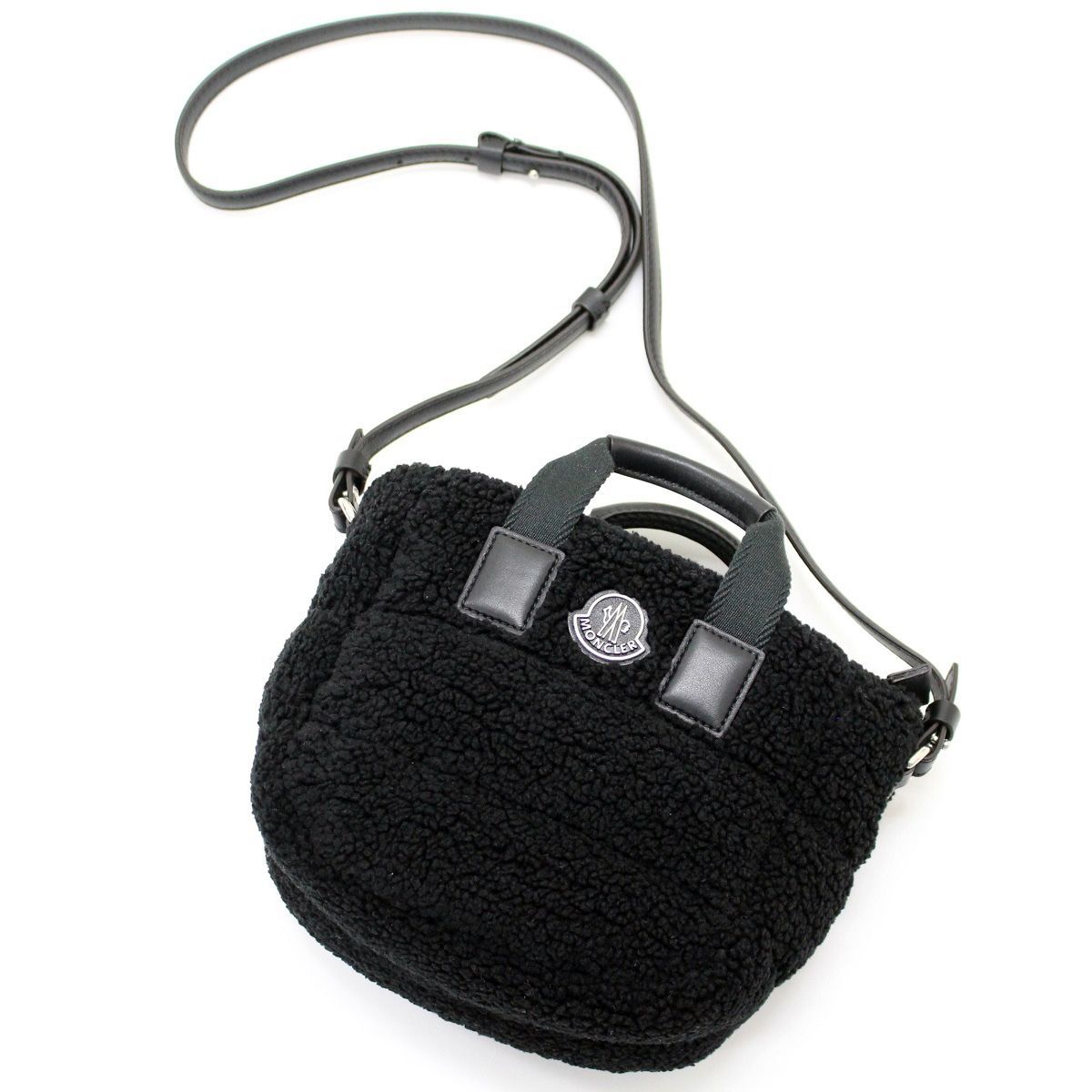 10 MONCLER モンクレール 5L00009 M3189 MICRO CARADOC ブラック トートバッグ ショルダーバッグ