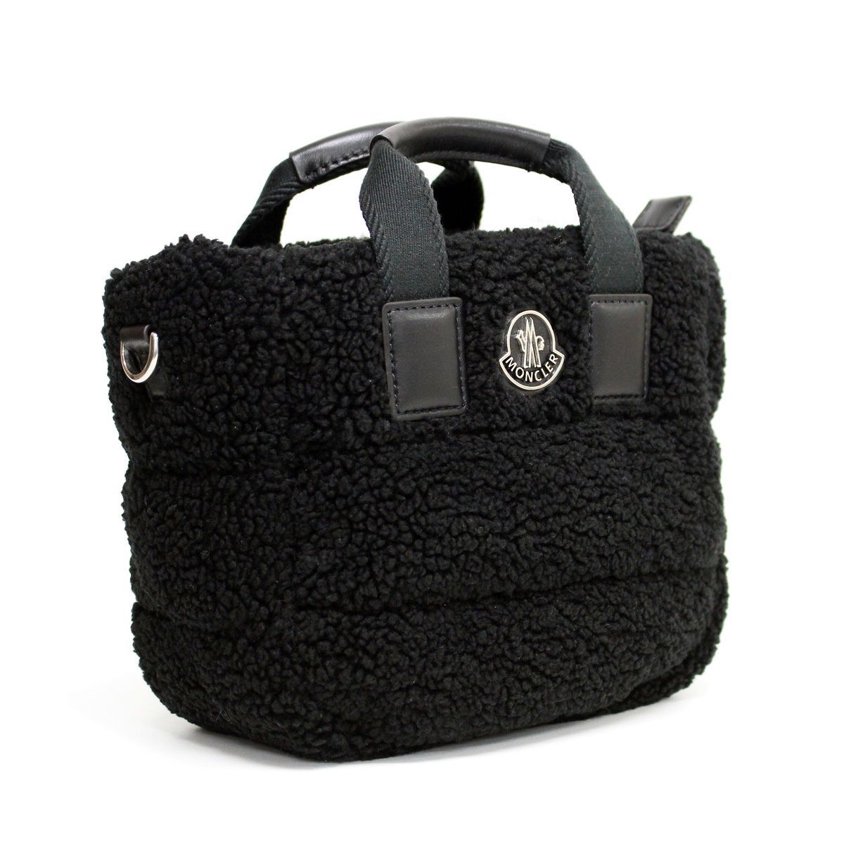 10 MONCLER モンクレール 5L00009 M3189 MICRO CARADOC ブラック トートバッグ ショルダーバッグ