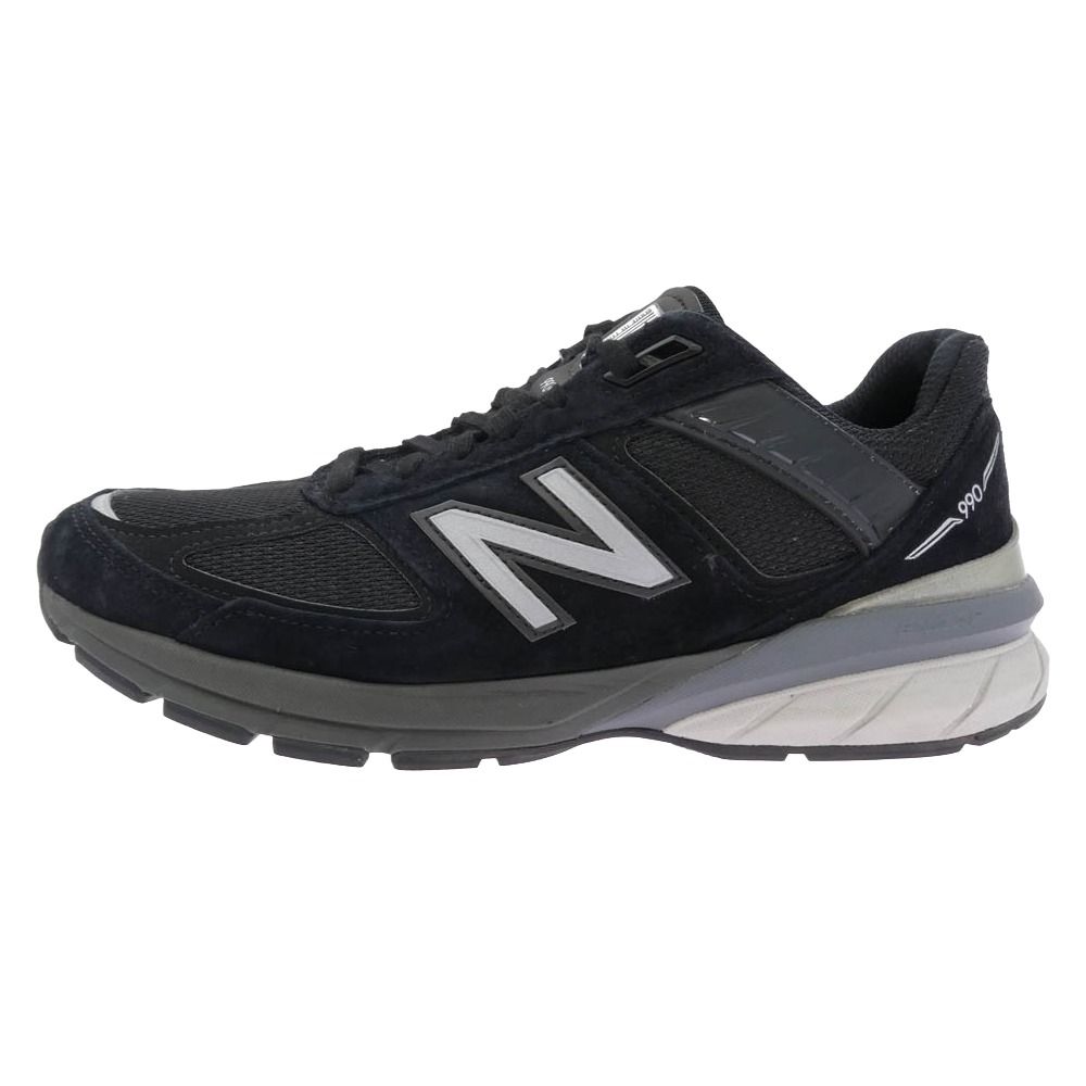 NEW BALANCE ニューバランス M990BK5 MADE IN USA 990 V5 Black ブラック スエード メッシュ スニーカー ブラック系 27cm【中古】