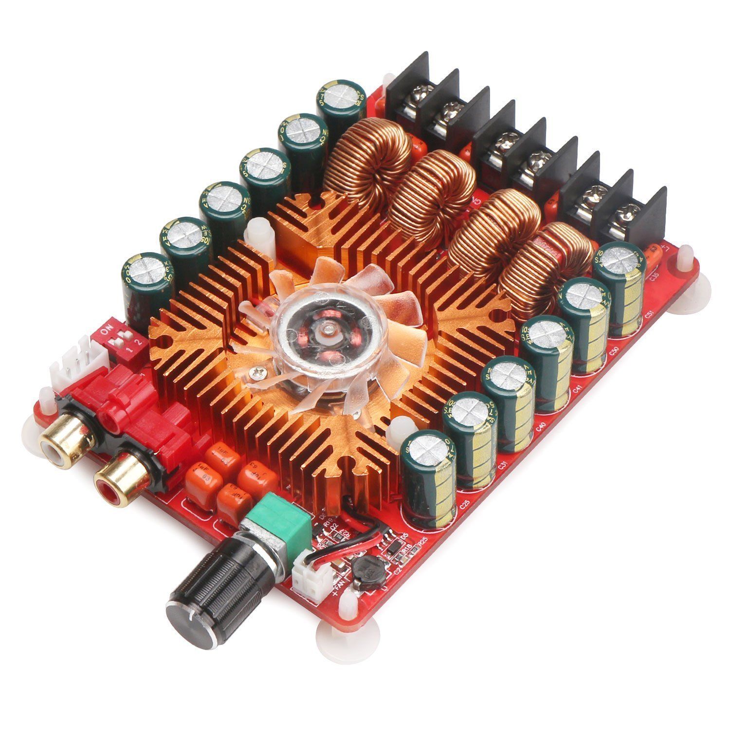 WINGONEER TDA7498E 2x160W Dual Channel Audio Amplifier Board, Support BTL Mode 1X220W Single Channel, DC 24V Digital Stereo Power Amplifier Module Car Computer Speaker DIY