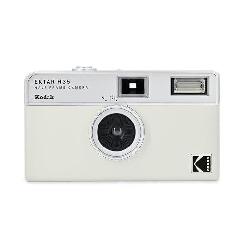 コダック(Kodak) 【国内正規品】EKTAR H35 ハーフフレームフィルムカメラ、35mm、再利用可能、フォーカスフリー、軽量、使いやすい (ホワイト) (フィルムと単四電池は含まれません)Y 35a8f998