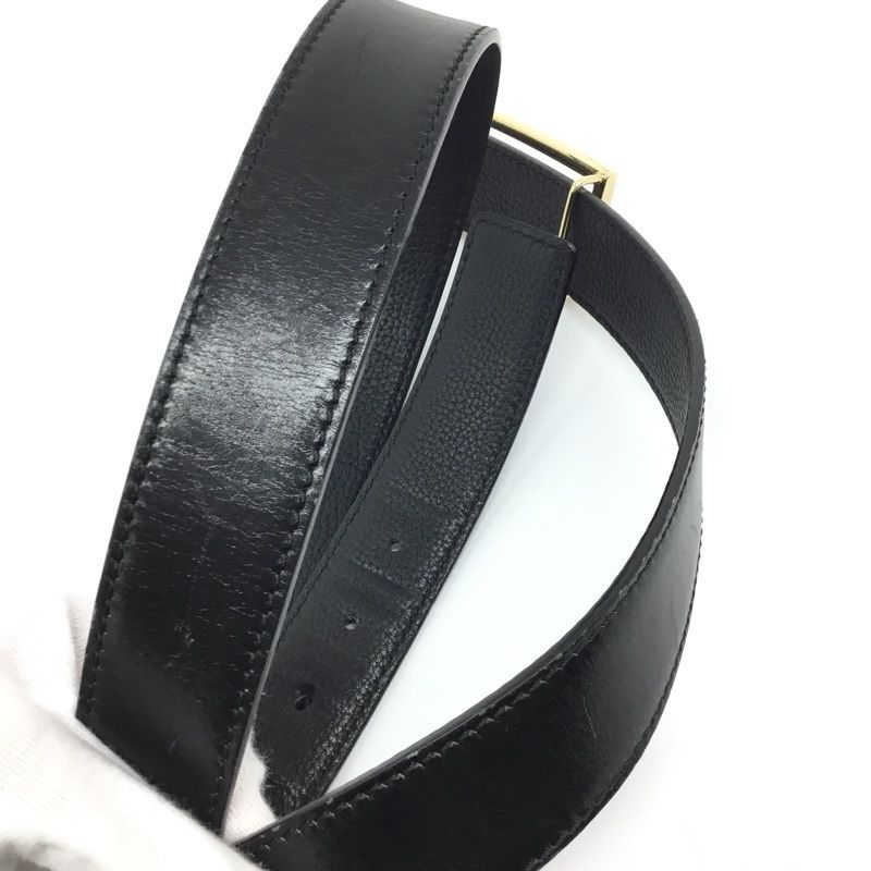 FENDI【フェンディ】リバーシブルベルト FFバックル ブラック ゴールド