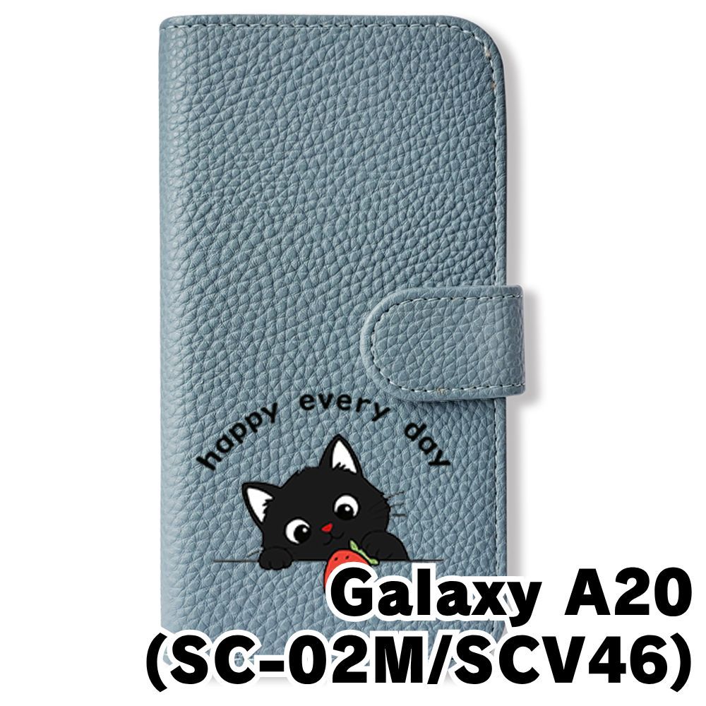 新品未使用】 Galaxy A20 SC-02M SCV46 手帳型スマホ ケース カバー